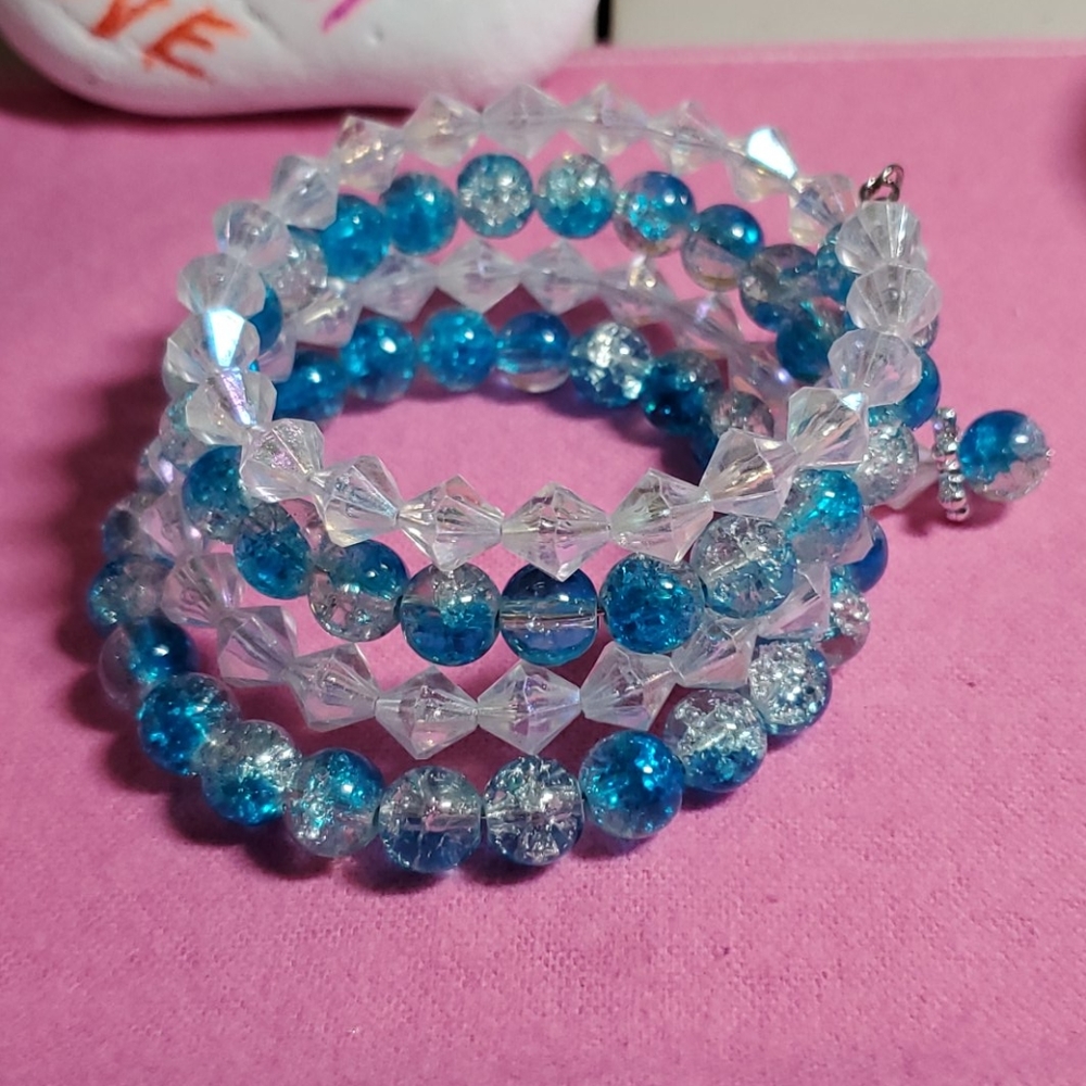 Memory wire bracelet-Handmade - Picture 2 of 3